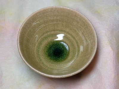 画像1: 茶碗（大・流線赤緑）