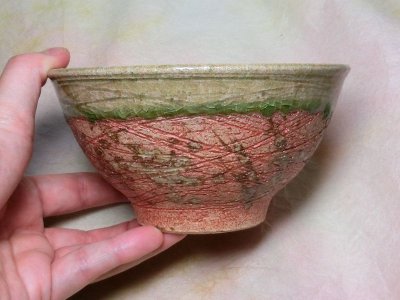 画像3: 茶碗（大・流線赤緑）