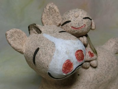 画像1: お地蔵様を乗せたお馬さん