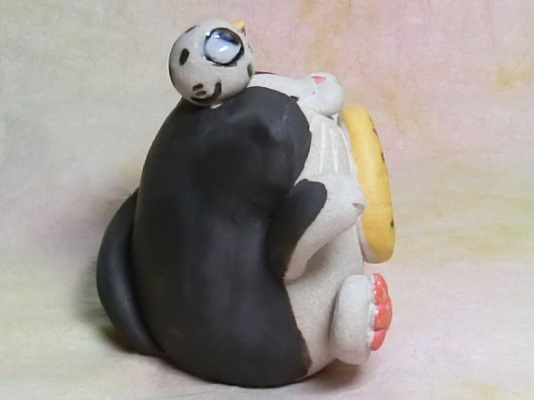 画像5: 福朗（ふくろう）付招き猫 (5)