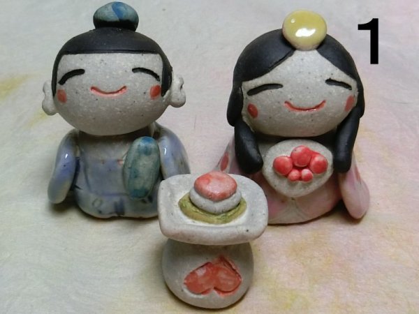 画像2: ちび雛人形セット (2)