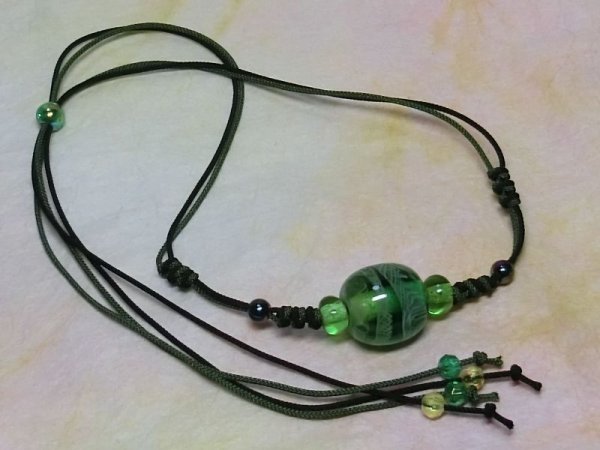 画像2: とんぼ玉ネックレス (2)