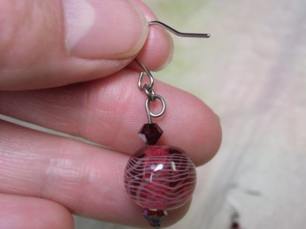 画像2: とんぼ玉ピアス (2)