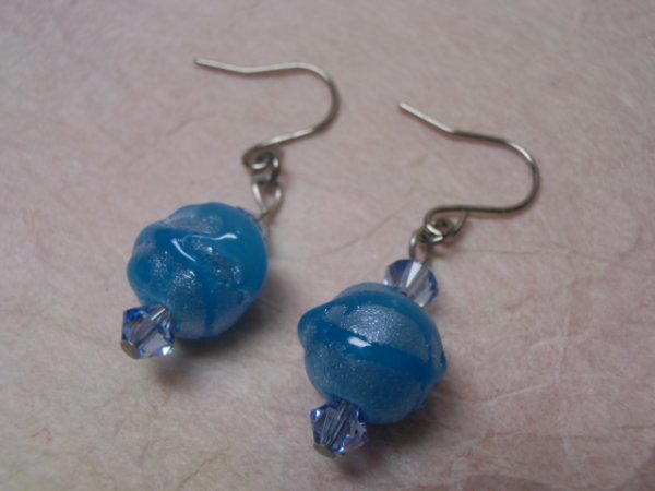 画像2: とんぼ玉ピアス (2)