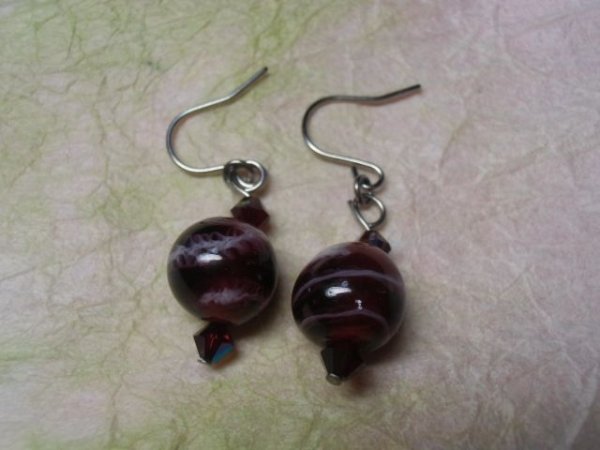 画像2: とんぼ玉ピアス (2)