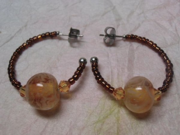 画像2: とんぼ玉ピアス (2)