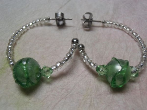 画像2: とんぼ玉ピアス (2)