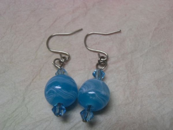 画像2: とんぼ玉ピアス (2)