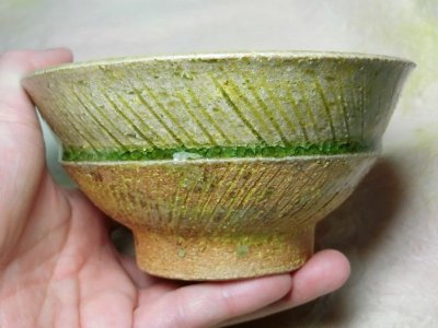 画像3: 茶碗（小・櫛目緑釉）