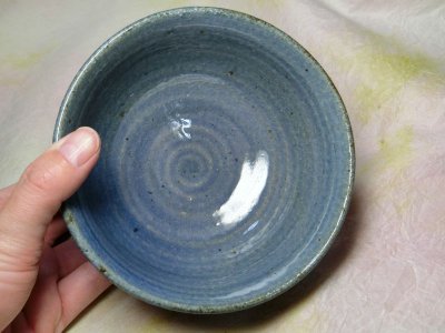 画像1: 茶碗（小・櫛目薄青）