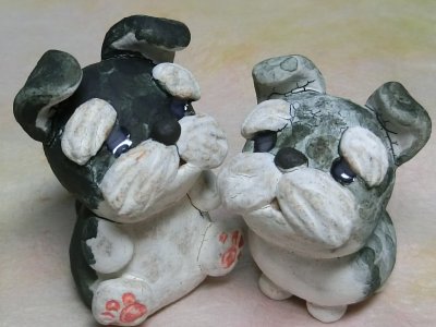 画像1: ちびシュナウザーセット